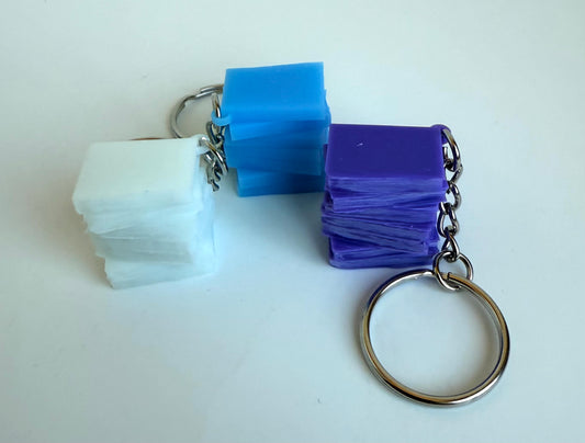 Stack of Books Keychain